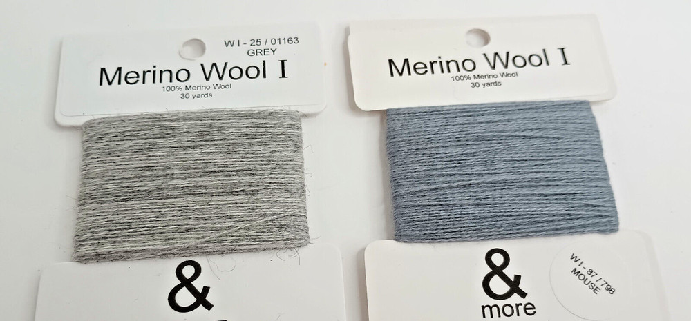 Merino Wool Needlepoint &More Multiple Colors Grey 30 Yards
