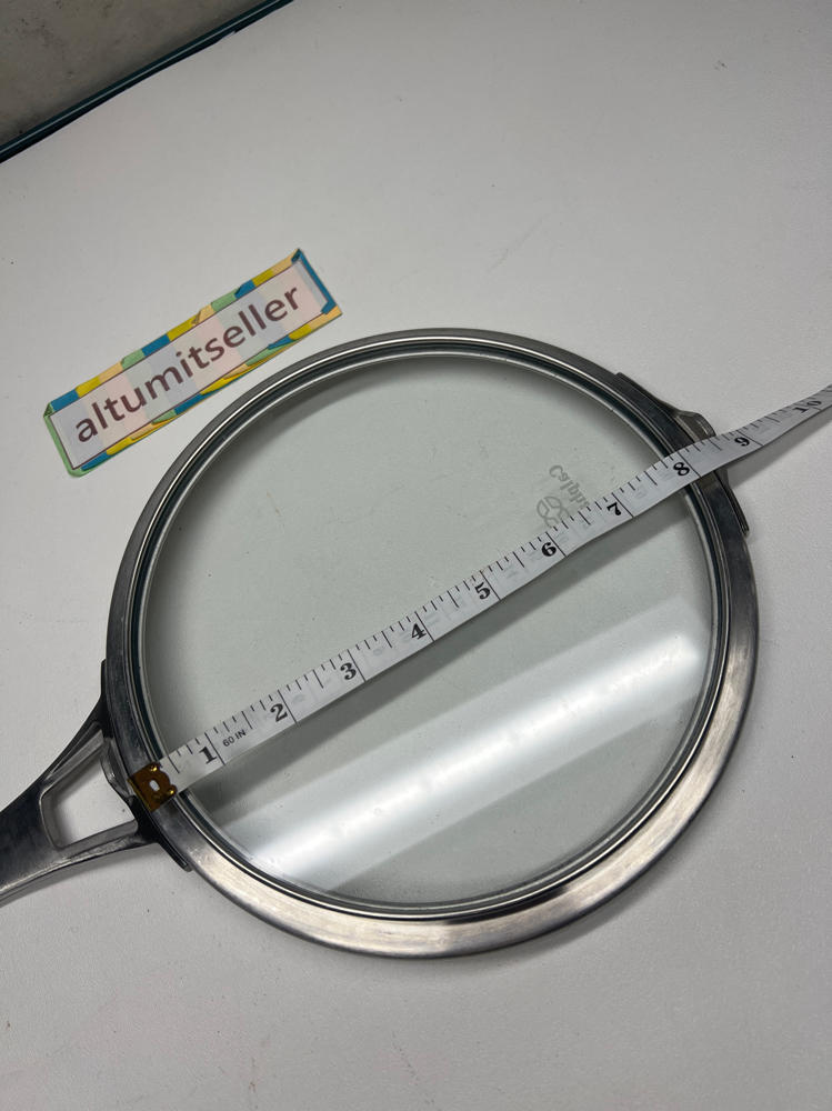 Calphalon Premier Space Saving Flat Glass Lid For 8" Pan Long Handle Replacement