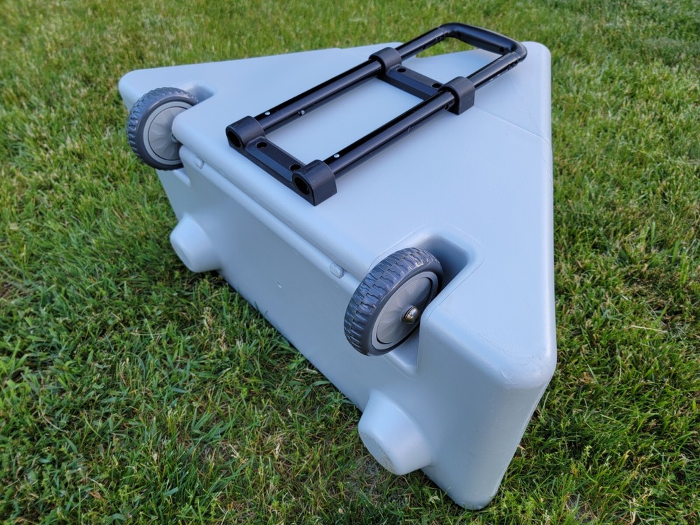 Coors Light Rolling Cooler 30" × 23" Pull & Side Handles Flip Top 4 Beer Holders