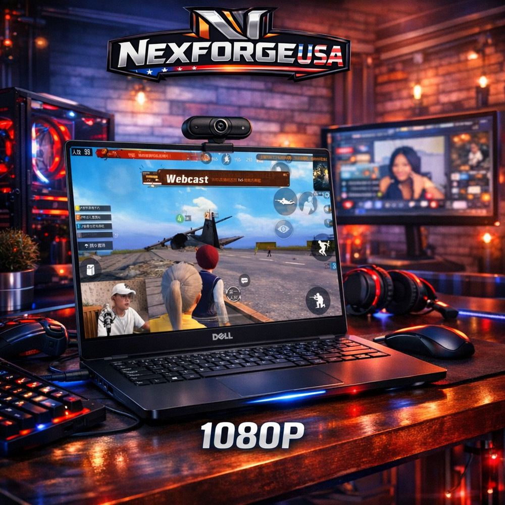 1080p HD USB Webcam Computer Camera with Microphone for Streaming and Video Call