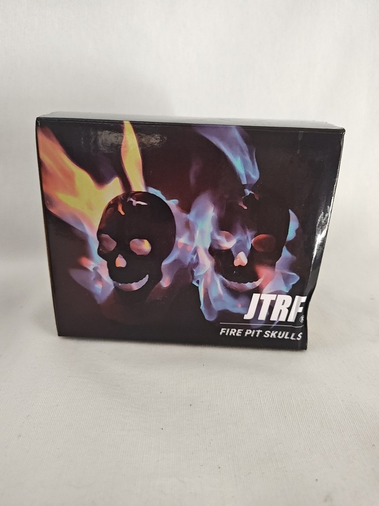 Fire Pit Single Skull Fireplace Firepit Campfire Halloween 1 Piece Open box