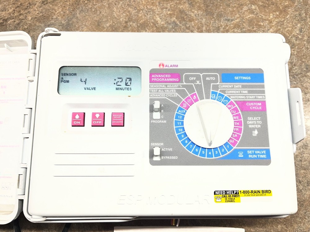 Rain Bird ESP-M ESP Modular 4 Station Sprinkler Irrigation Controller Timer