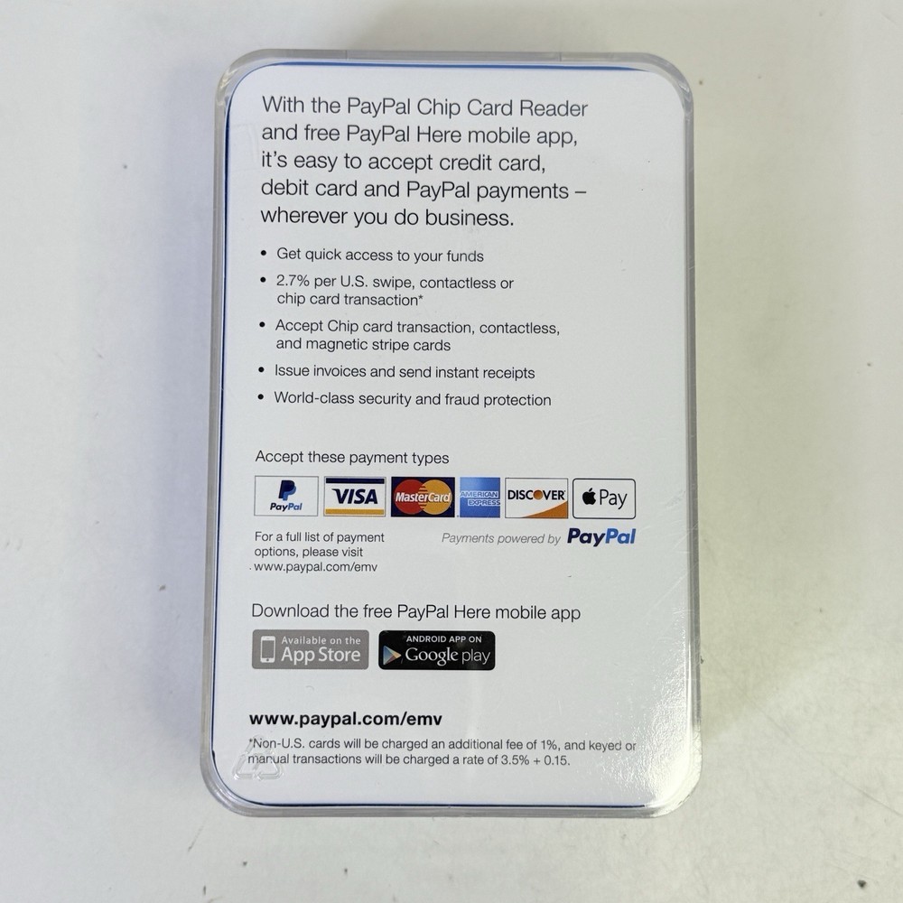Paypal Chip Card Reader Contactless Enabled M010-PROD10-V2 NEW