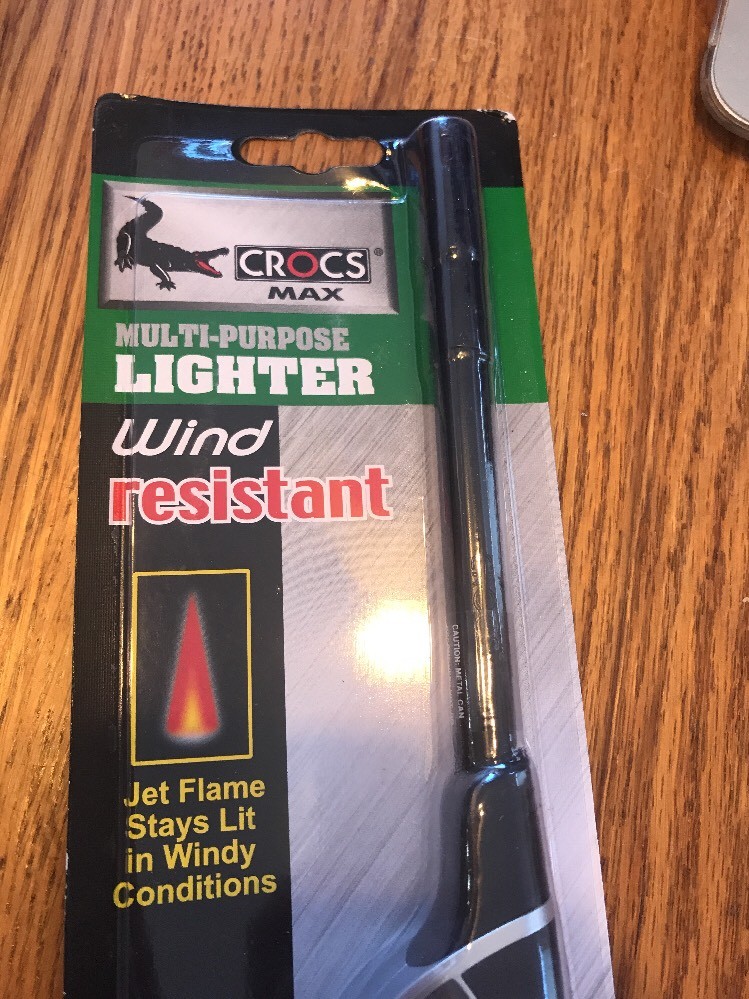 Crocs Max Wind Resistant Jet Flame Stays Lit Multi Purpose Lighter Ships N 24h