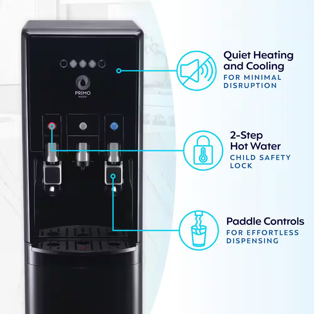 Black Bottom Load Water Dispenser Htrio