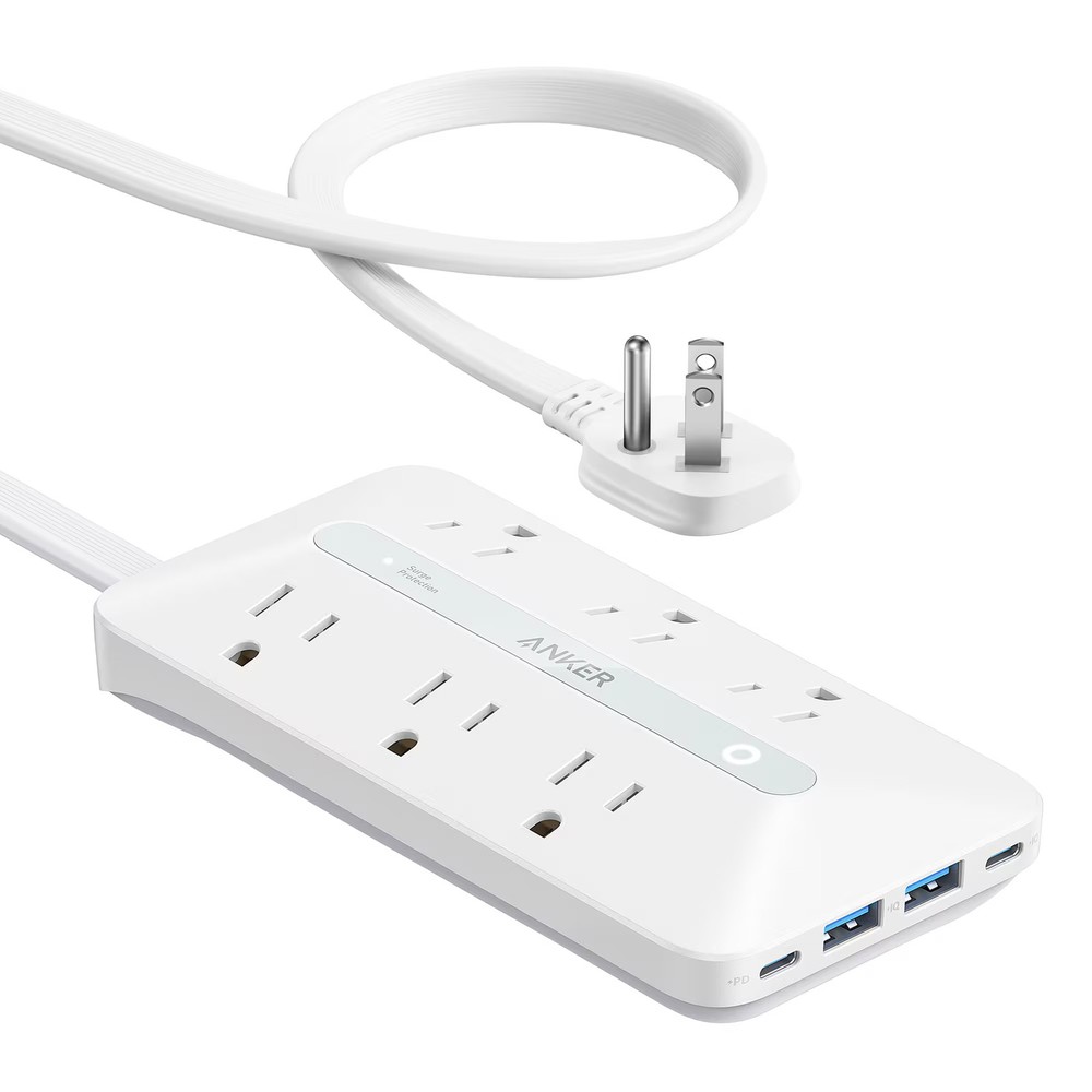 Anker - 10-in-1 USB Power Strip - White