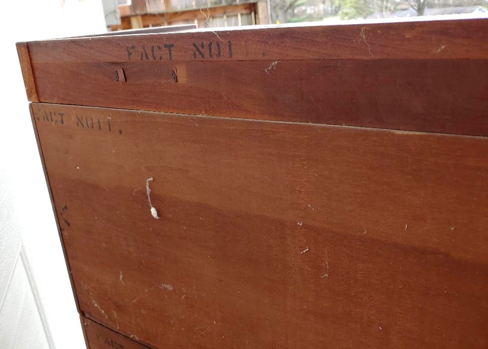 UNUSUAL MISSION STYLE 3 STACK BARRISTER BOOKCASE W/ GRADUATED SIZED SECTIONS