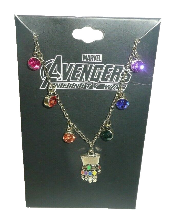 Avengers Infinity Gauntlet Necklace Thanos Gems Infinity War Endgame Marvel