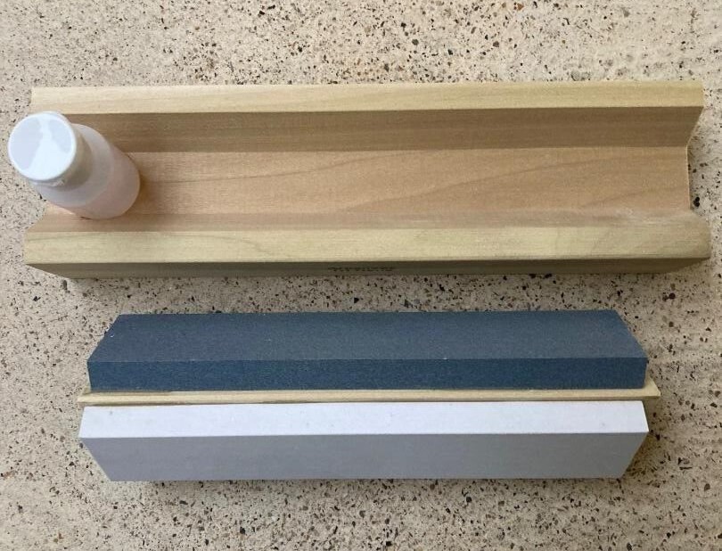 Tri 8 Arkansas Knife Sharpening Stone Kit