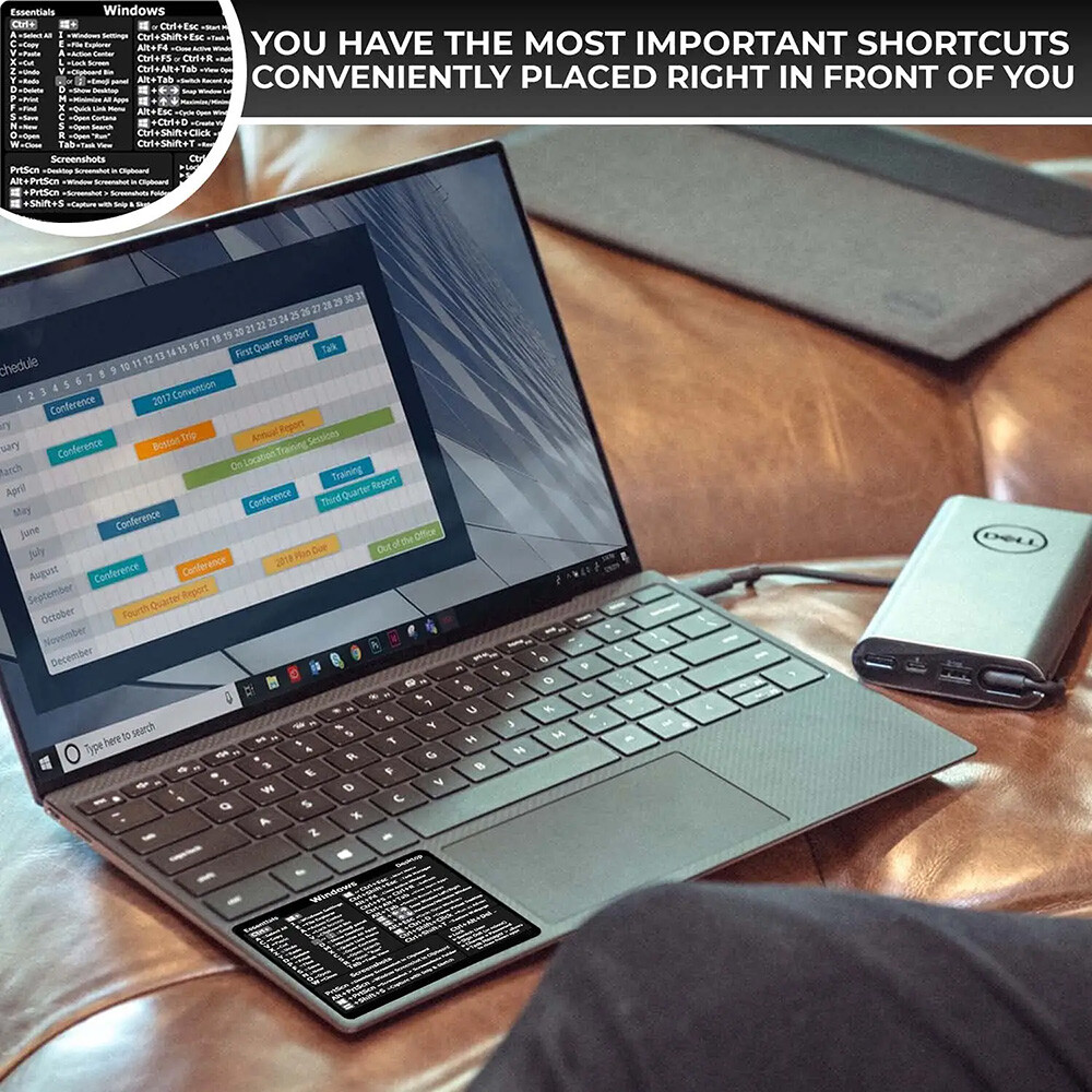 Windows PC Laptop Desktop Reference Guide Keyboard Vinyl Shortcut Sticker Decal