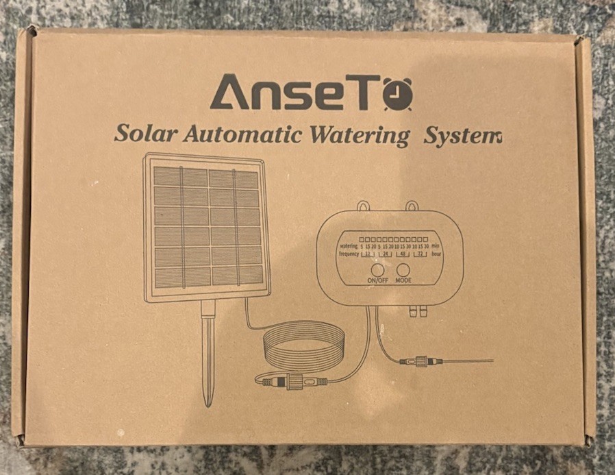 NEW - Anset solar automatic drip watering system  15 m hose