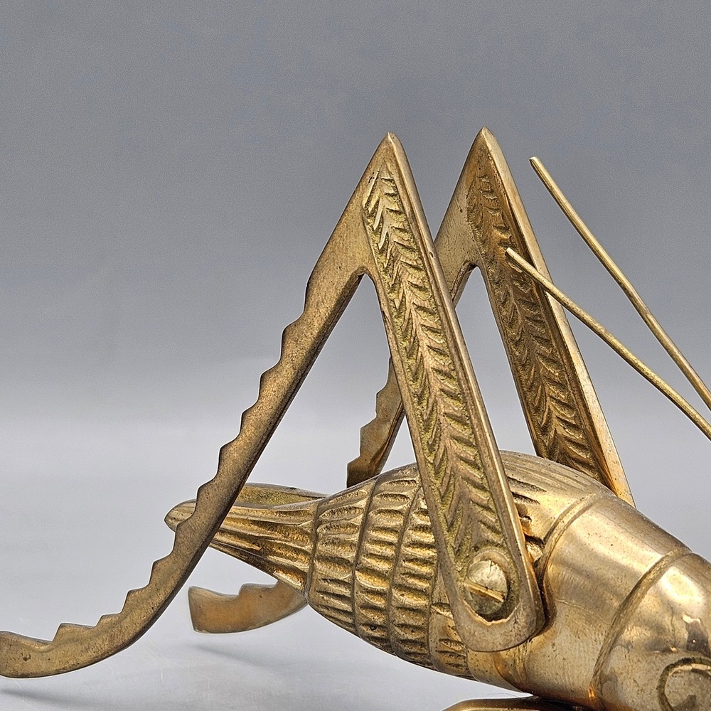 Brass Grasshopper Figurine