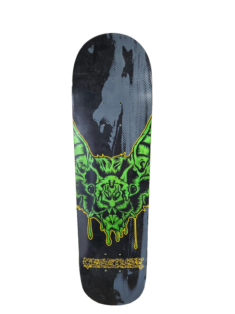 Creature Skateboards Dweller HRM Skateboard Deck - Green Bat