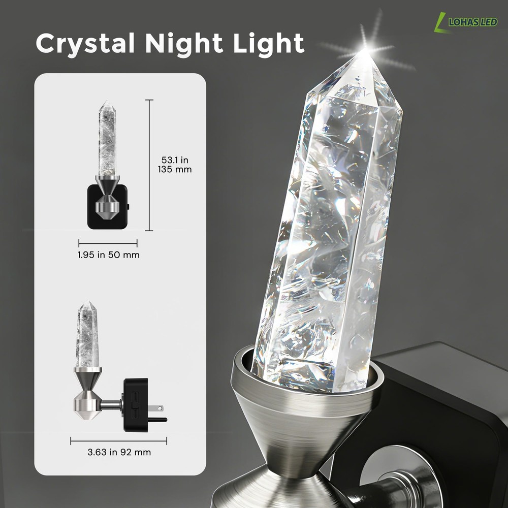 Night Light: Night Lights Plug into Wall, 2 Pack Dimmable Night Light Aesthet...
