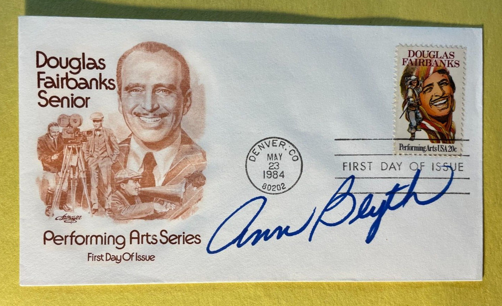 SIGNED ANN BLYTH FDC AUTOGRAPHED FIRST DAY COVER