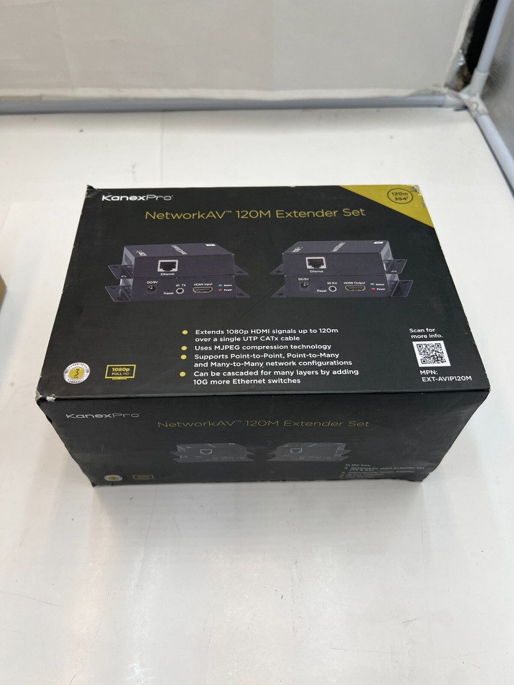 KanexPro NetworkAV 120M Extender Hardware EXT-AVIP120M - FAST SHIPPING