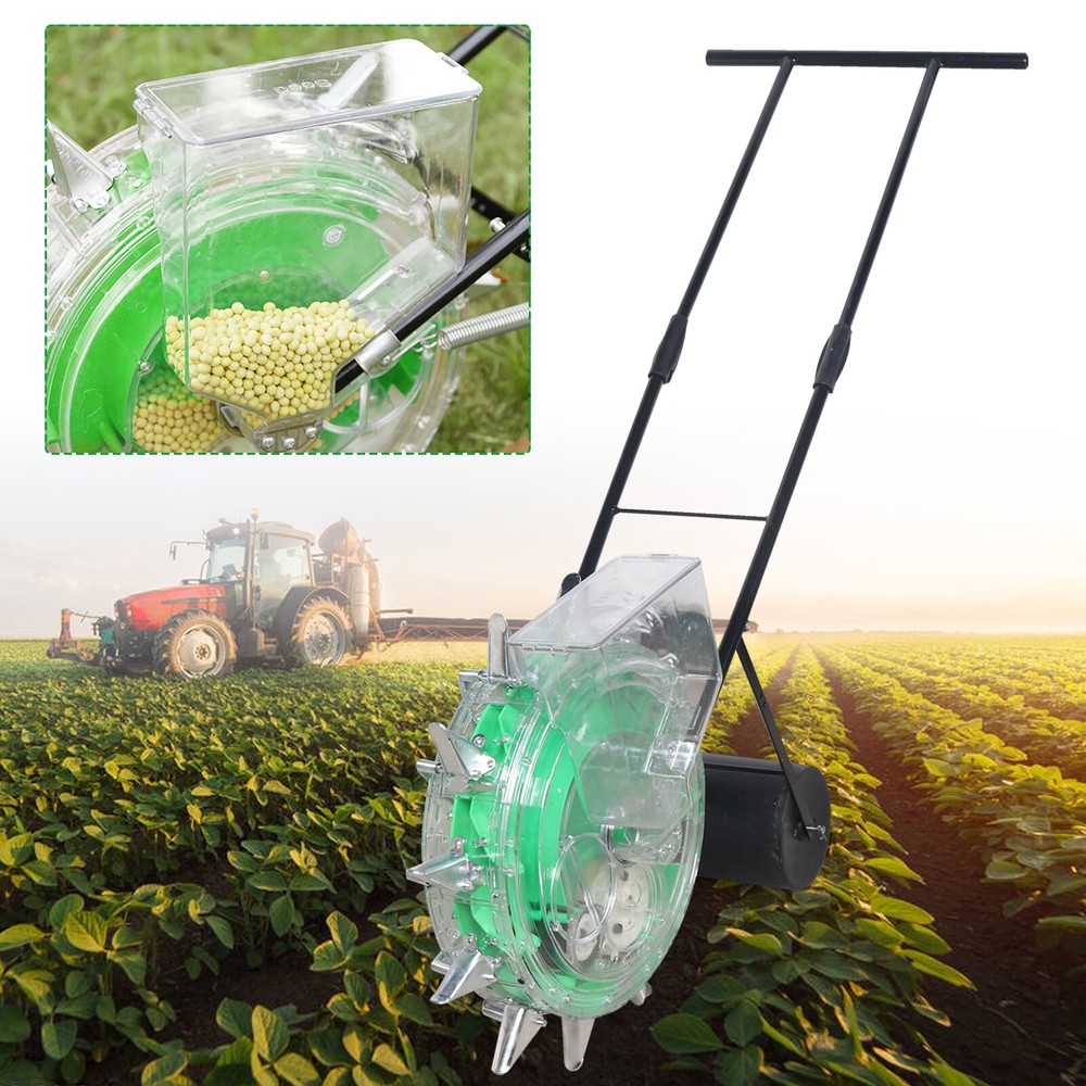 Hand-push Roller Seeder Peanut Corn Fertilizer Applicator Manual Seed Planter