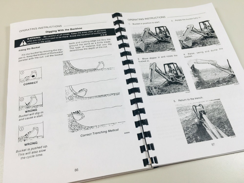 Case 850D 855D Crawler Track Loader Bull Dozer Operators Owners Manual Book