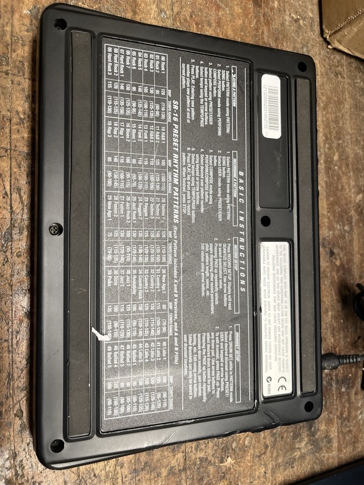 Used Alesis SR 16 16 Bit Stereo Drum Machine