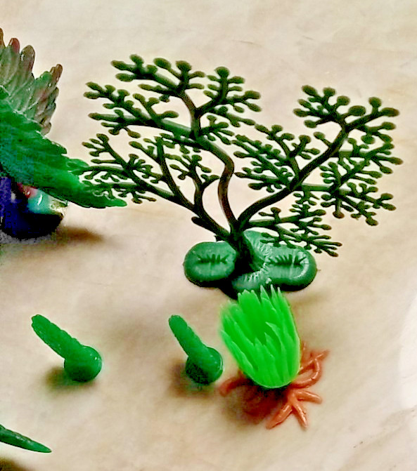 Vintage Assorted Lot Putz Platform Trees