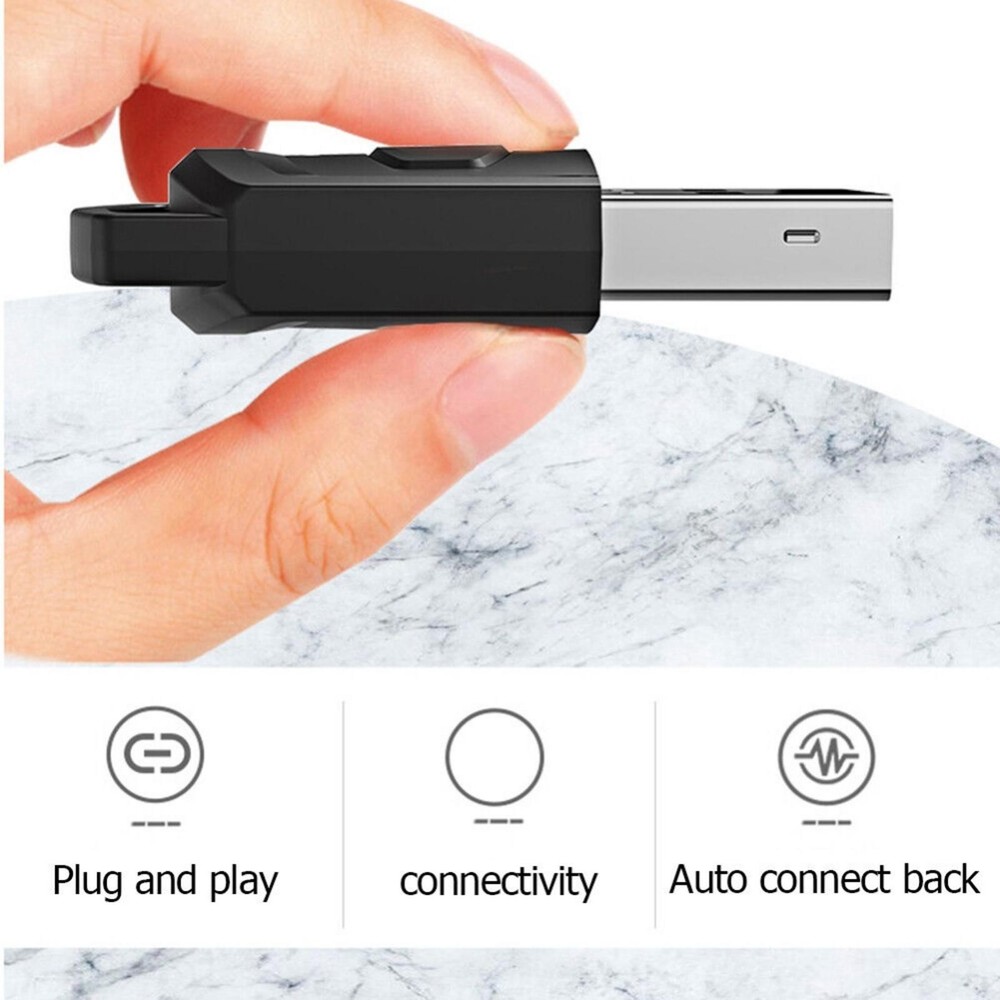 Bluetooth Transmitter Wireless Receiver USB Dongle Audio Adapter for PS5 PS4 PC