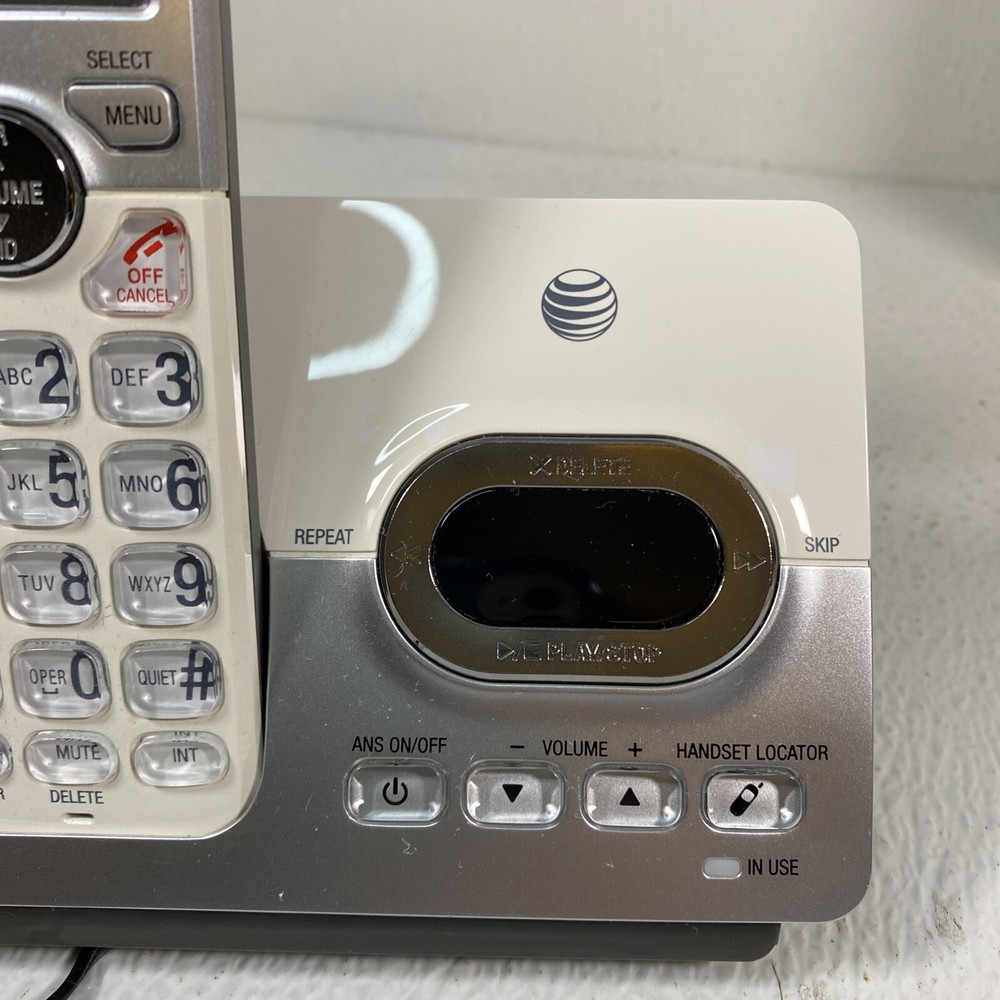 ATT Cordless Phone LCD Display & Digital Answer System EL52103 Tested