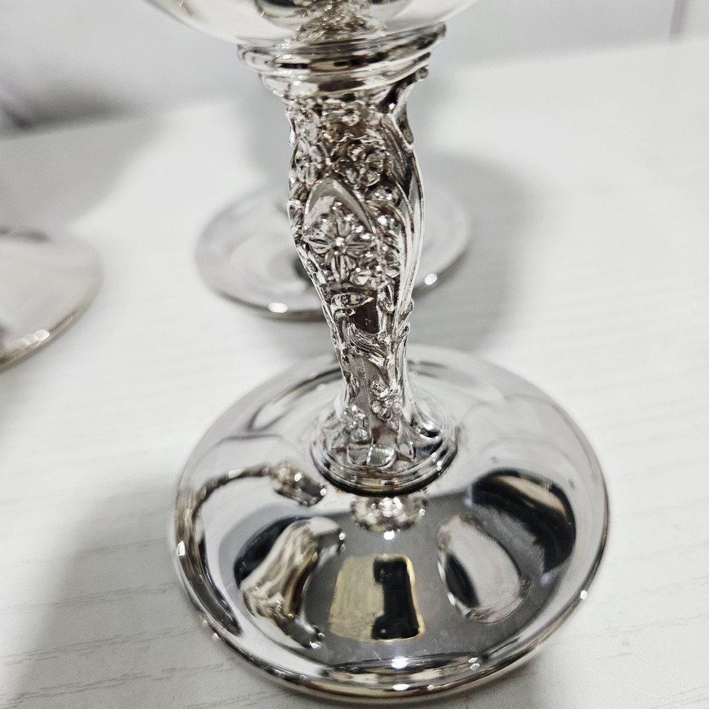 Silver Plate Goblets and Pitcher 5 pises