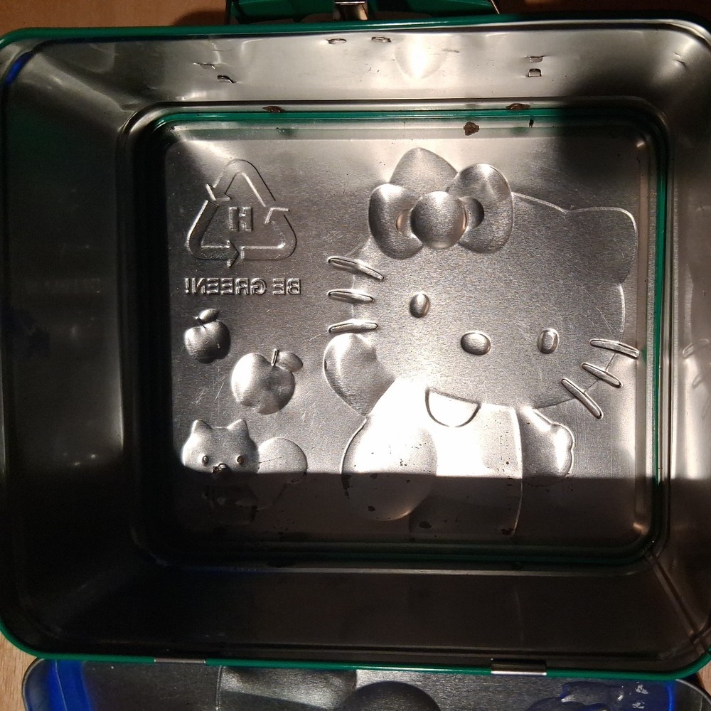 Hello Kitty Be Green Tin Green Lunch Box 2010