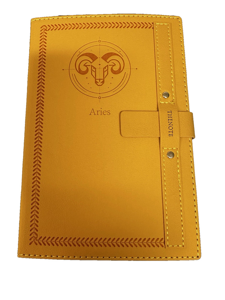 Celercrownv Aries Zodiac Notebook with greeting card