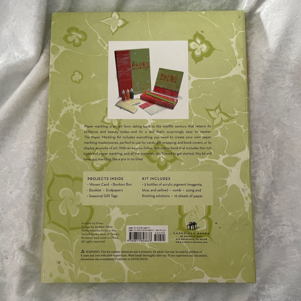 The Paper Marbling Kit Materials Techniques Projects Supplies Jane Dickinson