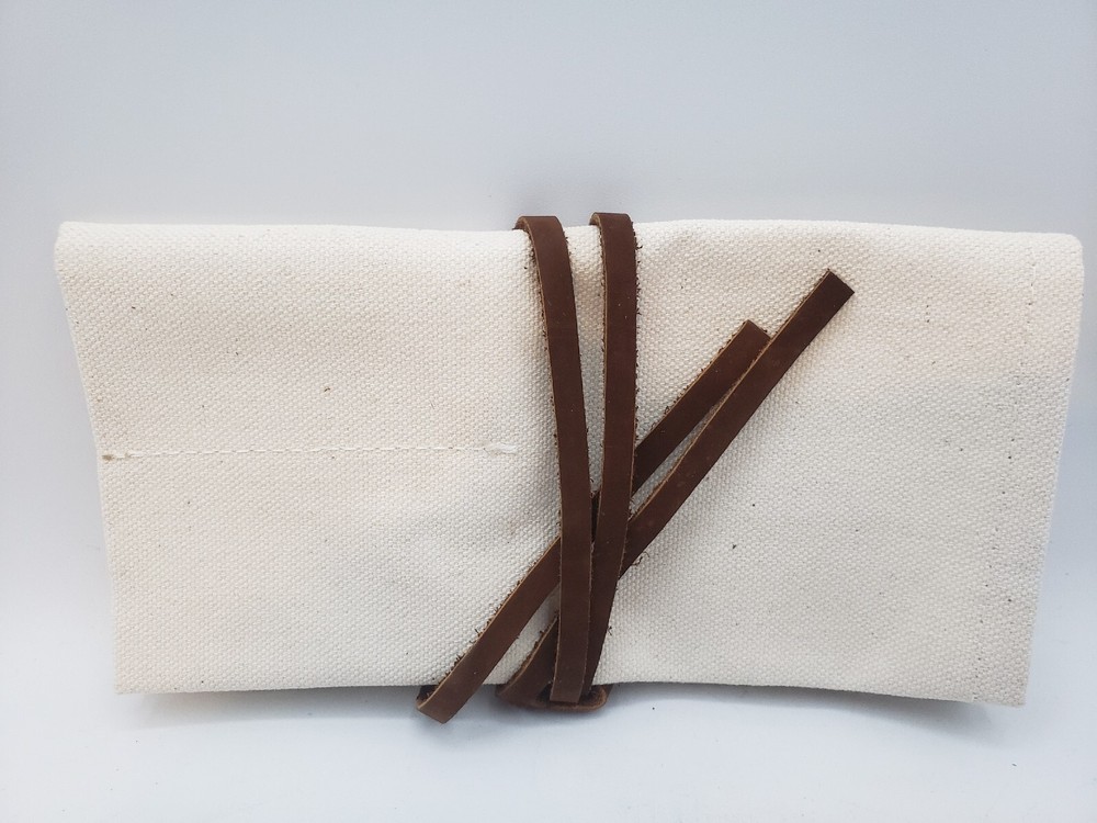 HIDE AND DRINK Rustic Canvas Travel Watch Roll, Tool Roll, EDC.