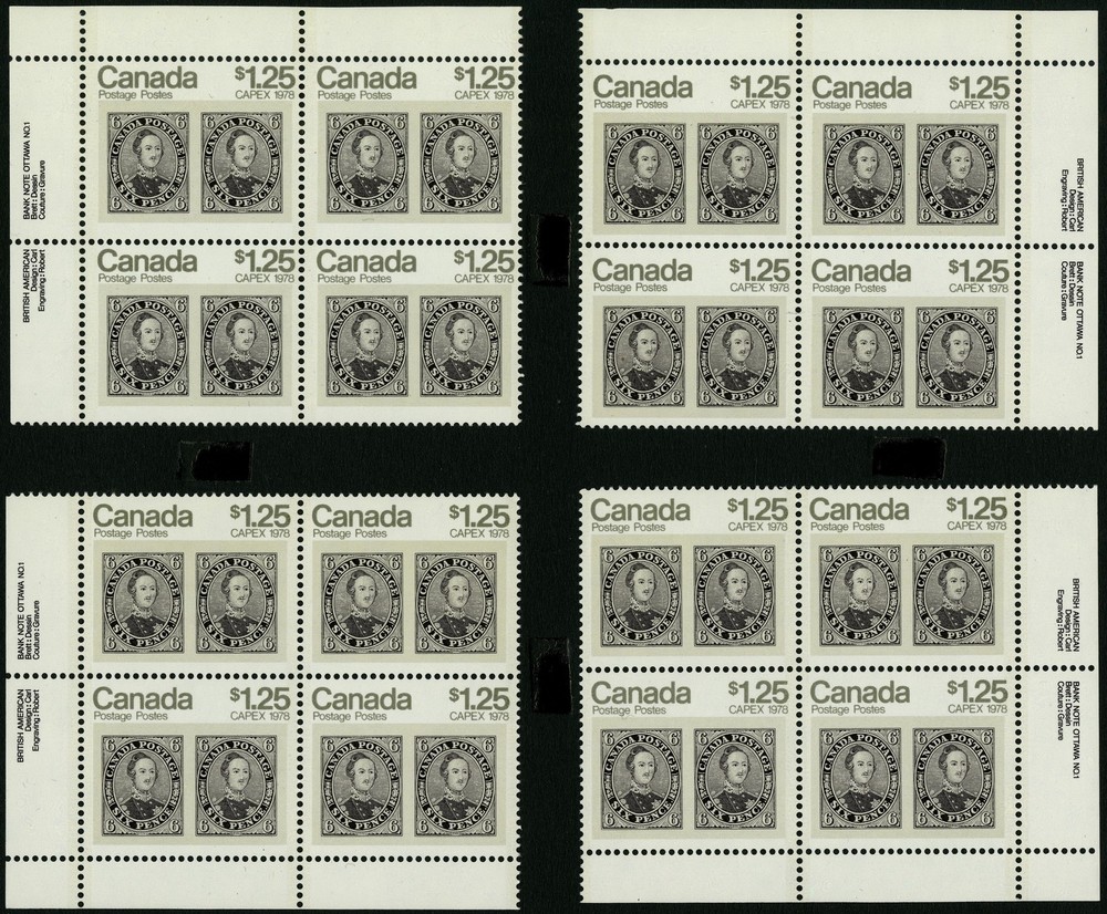 Canada   1978   Unitrade # 756    Mint Never Hinged Block Set VF