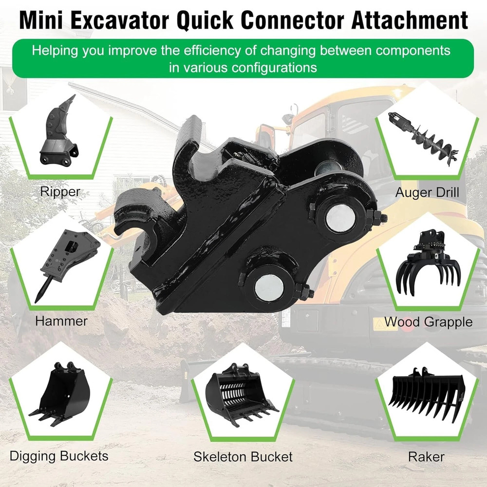 Quick Hitch Coupler Attachments For Mini Excavators Excavator Attachment.