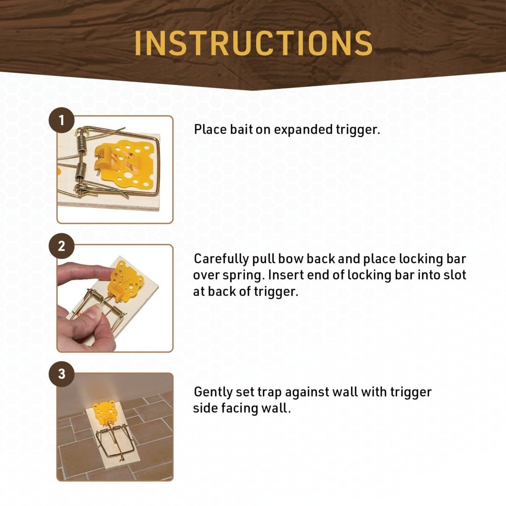 BIGFOOT Rat Size Snap Trap with Expanded Trigger