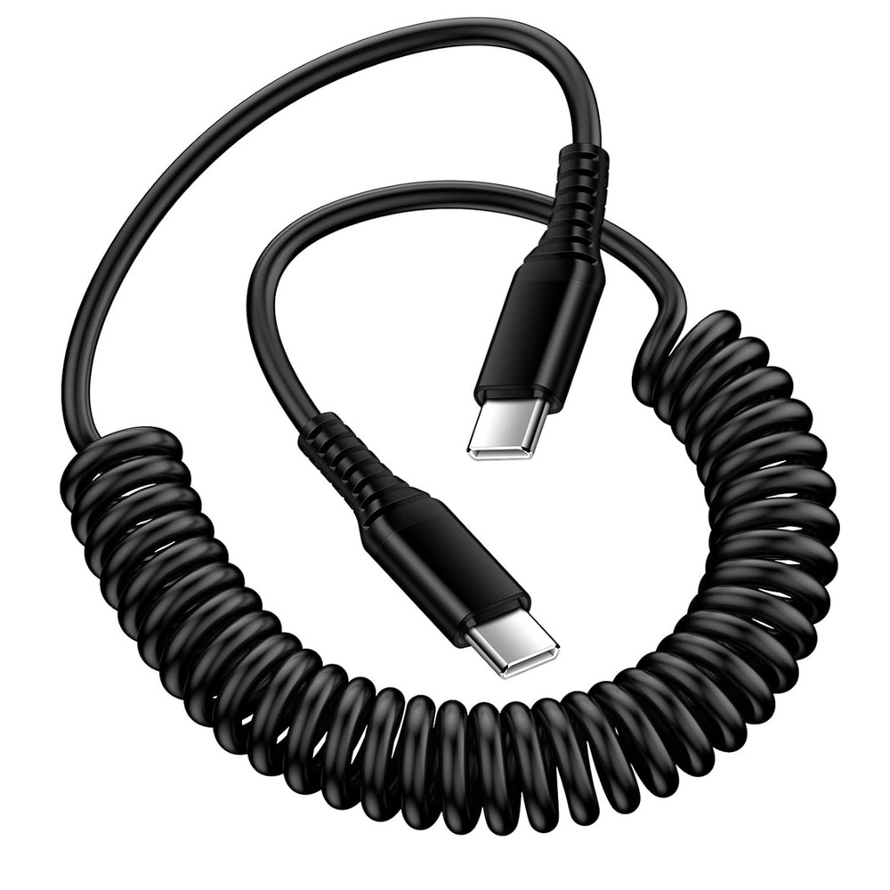 Android Auto USB C to C Cable 3FT Type C Fast Charging Coiled Samsung...