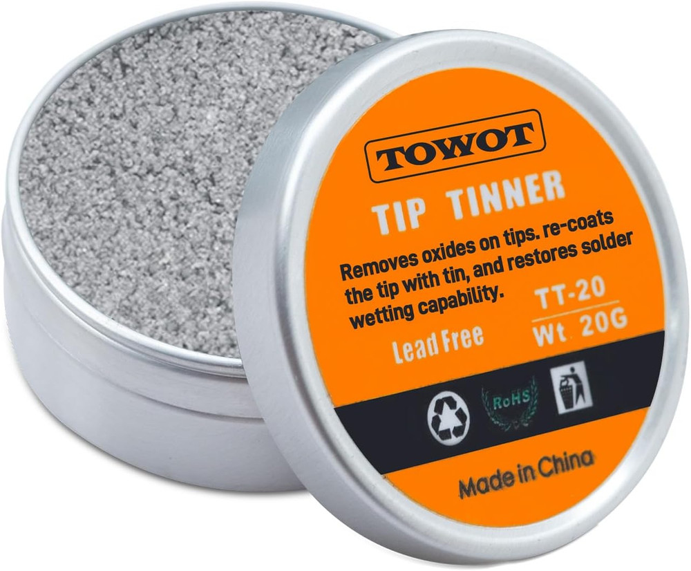 Iron Tip Tinner for Electronics Soldering Solution, Removes Oxidation, 20G