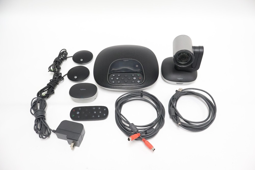 Logitech - GROUP Videoconferencing System for Mid to Large-sized Meeting Rooms