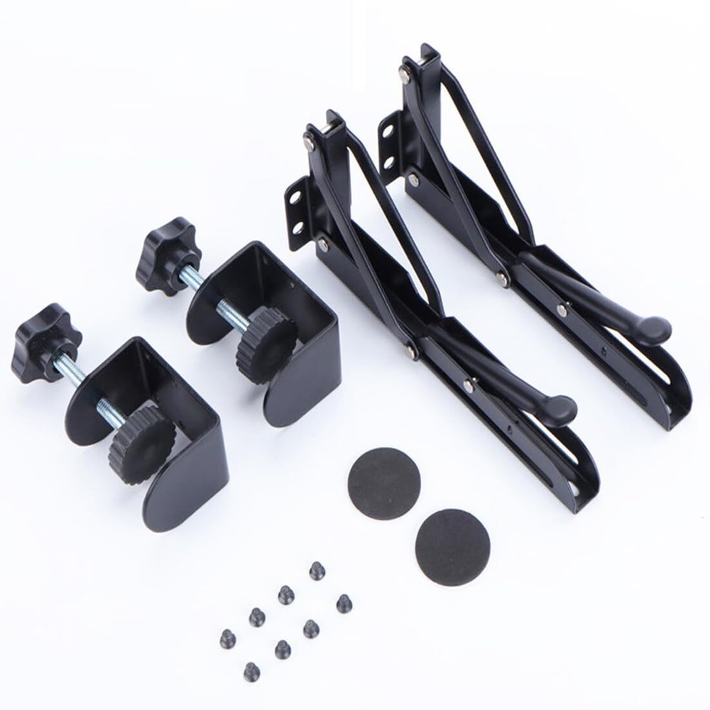 Under Desk Keyboard Tray Support Bracket Adjustable Desktop Extension Board S...