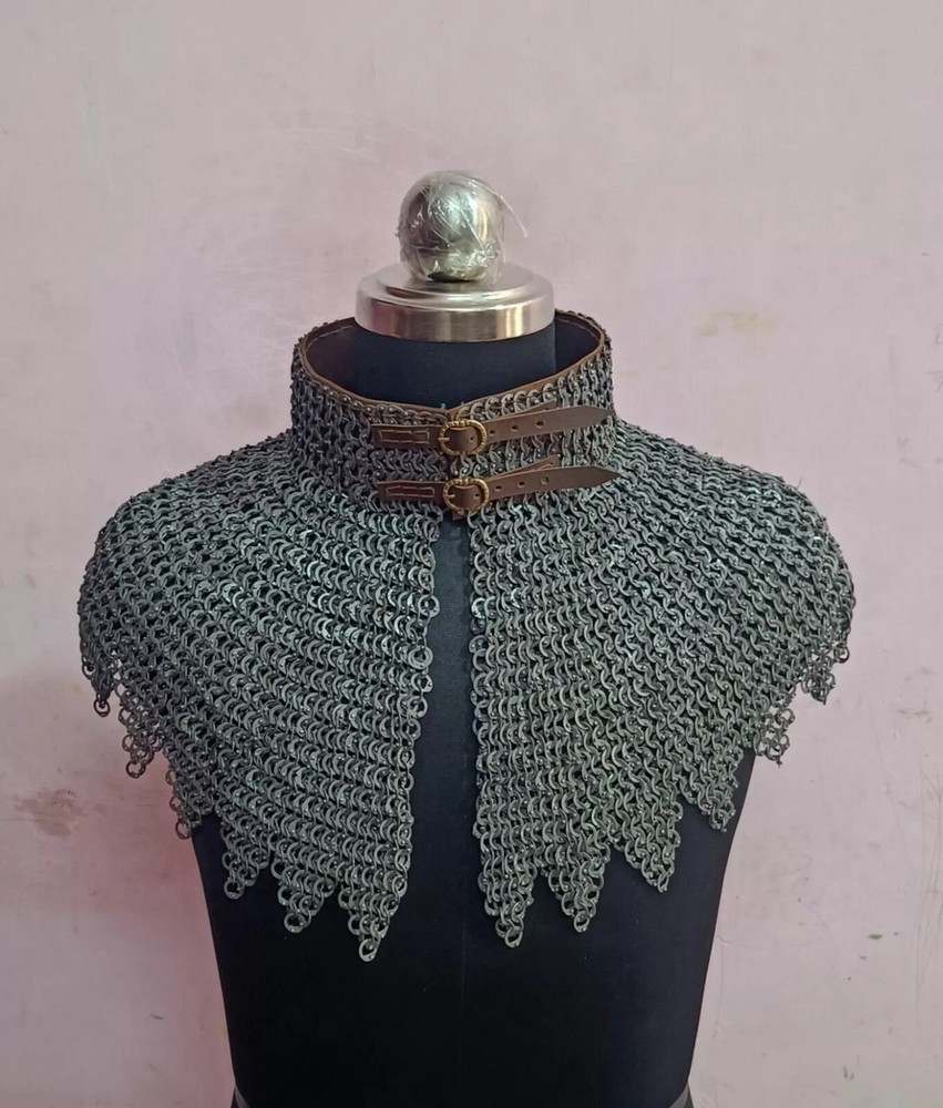 Chainmaile Avantail, 9mm Flat Riveted With Solid Rings Chainmail Avantail, Easte
