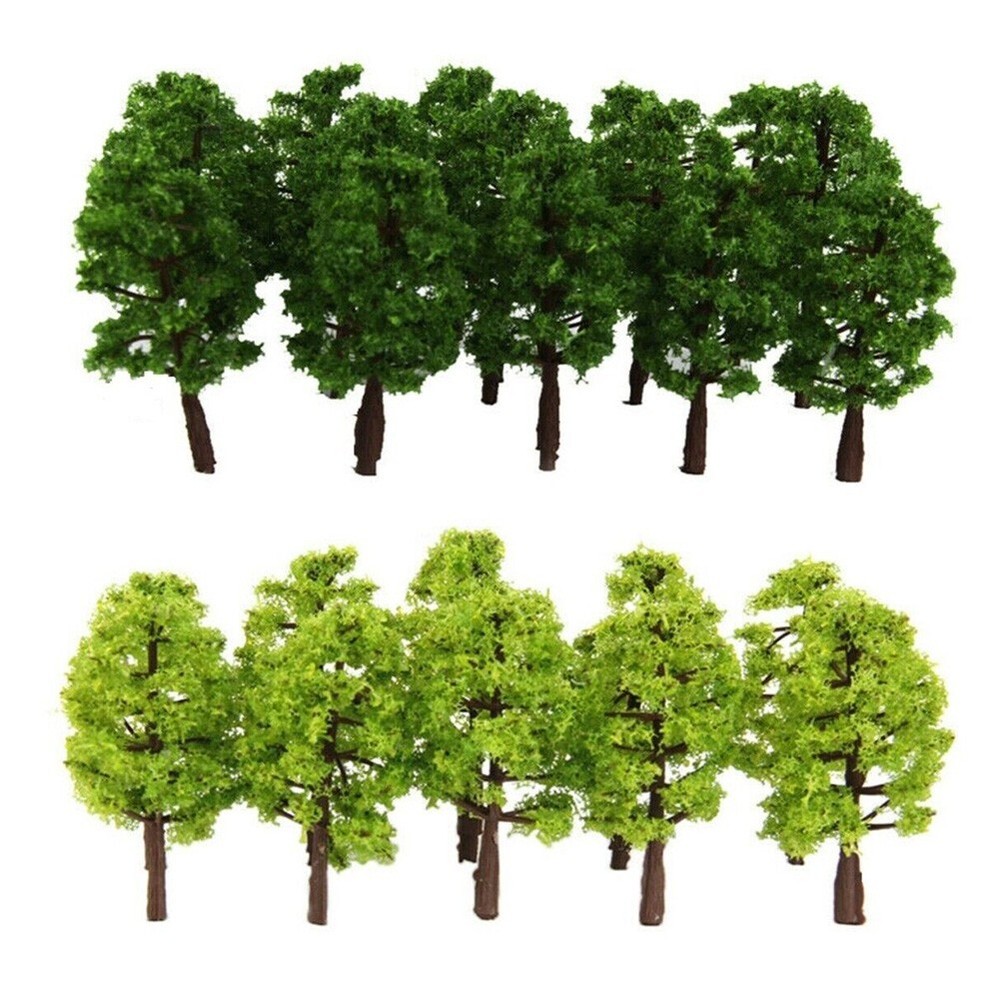 For N / OO Gauge Layouts Basic Scenery & Trees Model Trees 50mm? Trees 12pcs