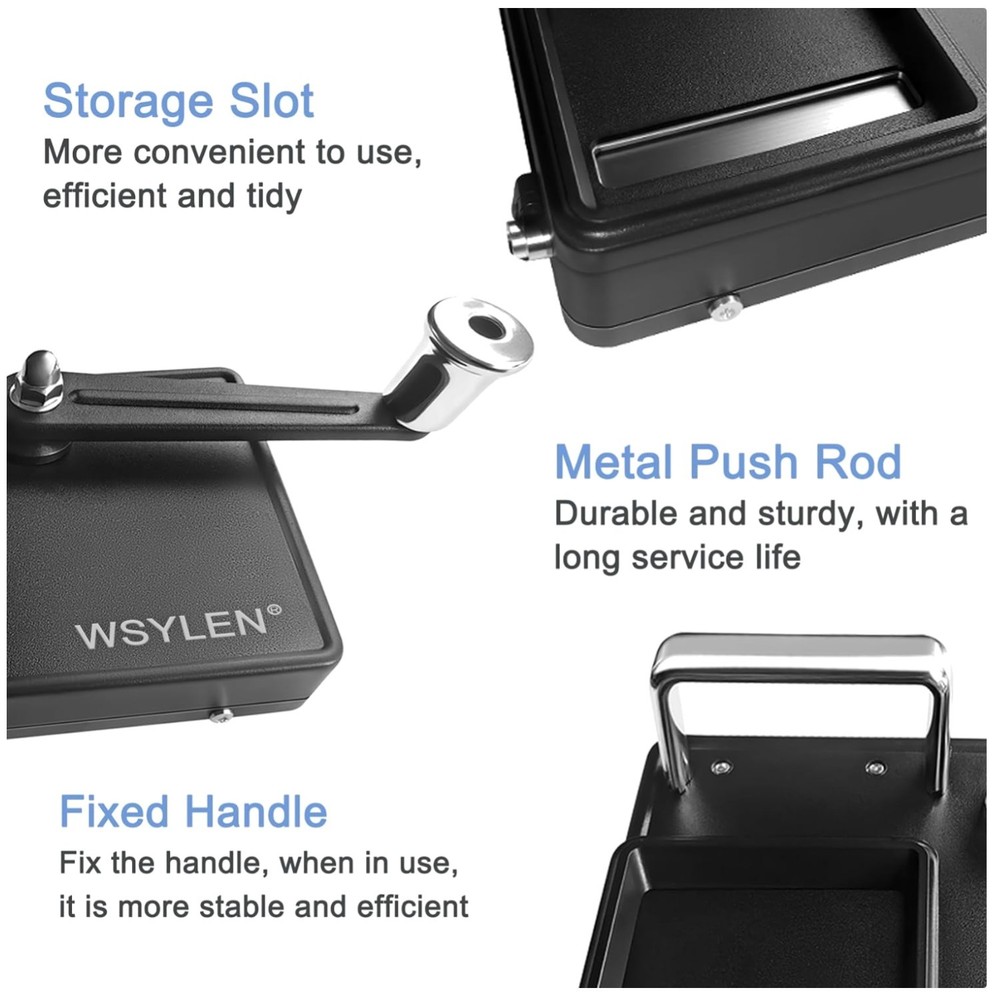 Black Cigarette Rolling Machine, Manual Dual-Track Design