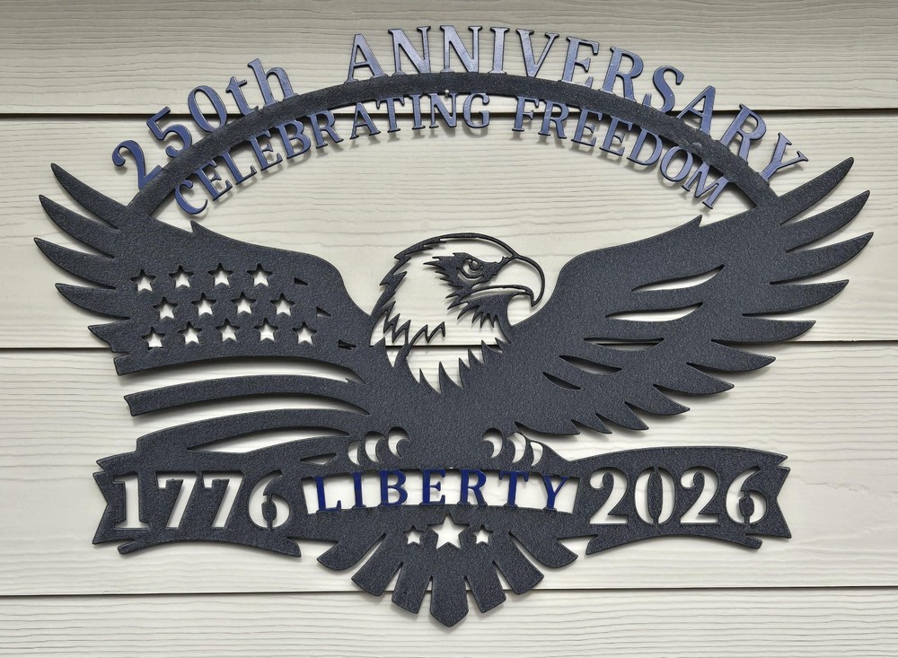 Bald Eagle 250th Anniversary Metal Wall Art