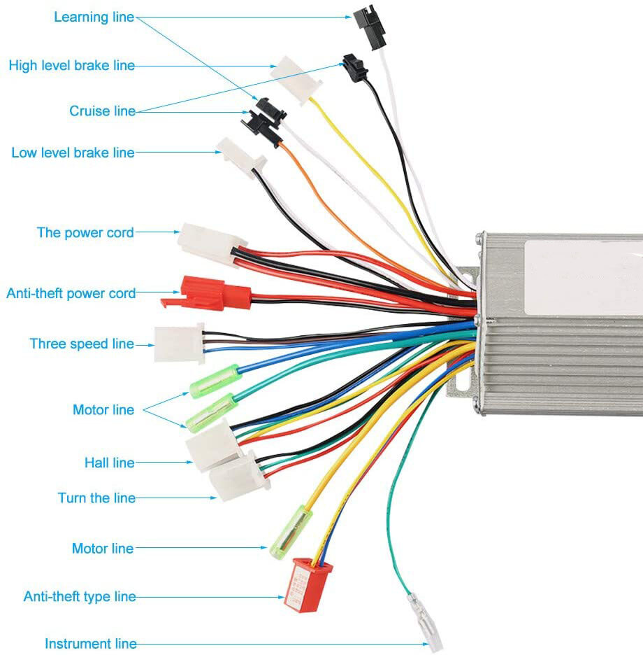 350Watt 36V Brushless DC Motor Controller Speed Controller Bicycle Scooter 125cc