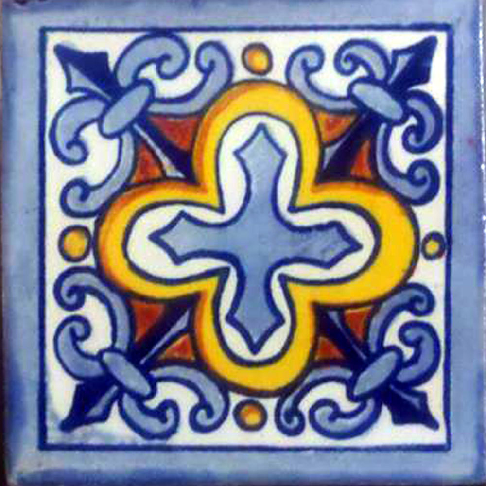 #C112 MEXICAN CERAMIC HANDMADE TALAVERA TILE SETS