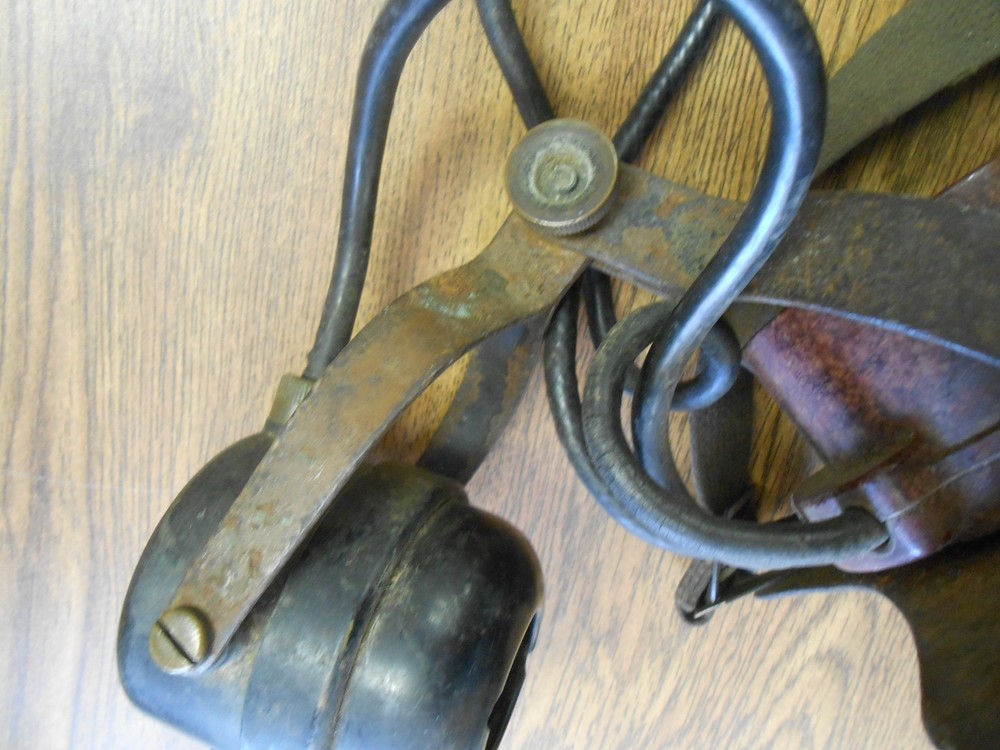 WWl WW2 Original Radio Headset navy type. Set