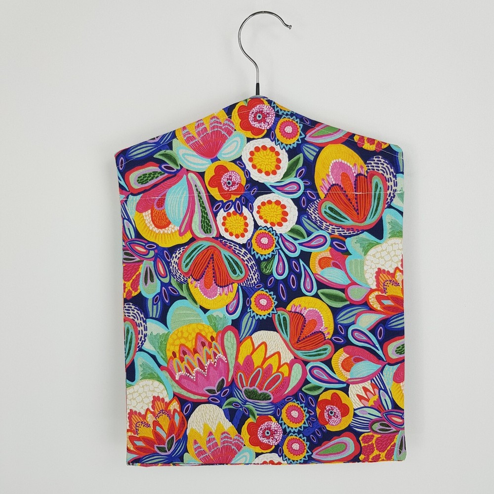 Peg Bag Handmade Bright Floral Multi-Colour Lined Laundry Clothes Peg Holder