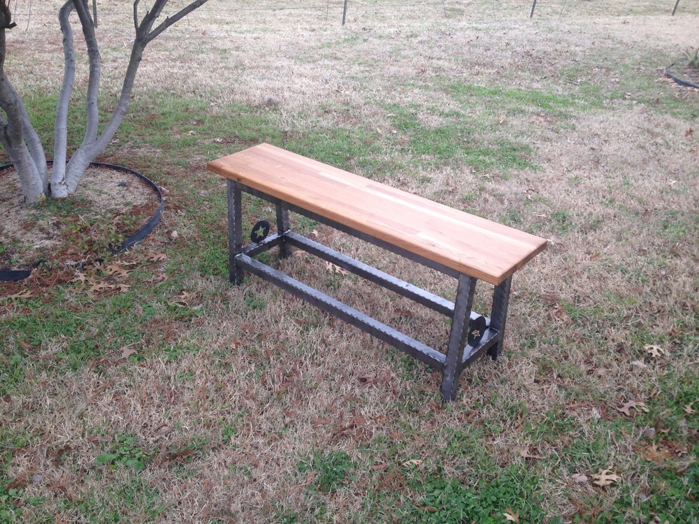 Hand Made Rustic Bench