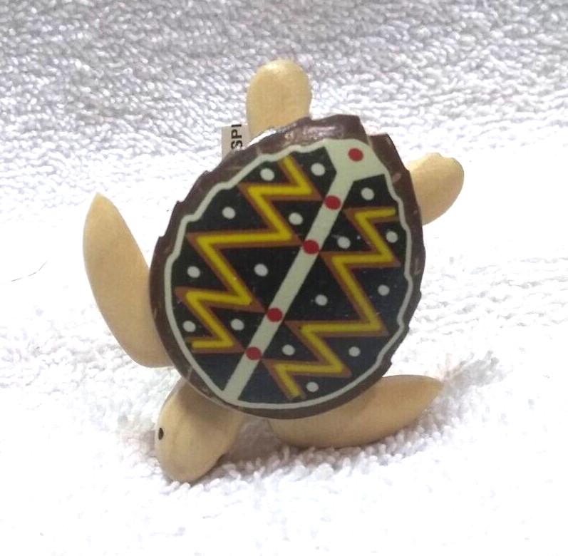 Wine Cork With Spring Turtle Hand Painted Great Vintage Condition