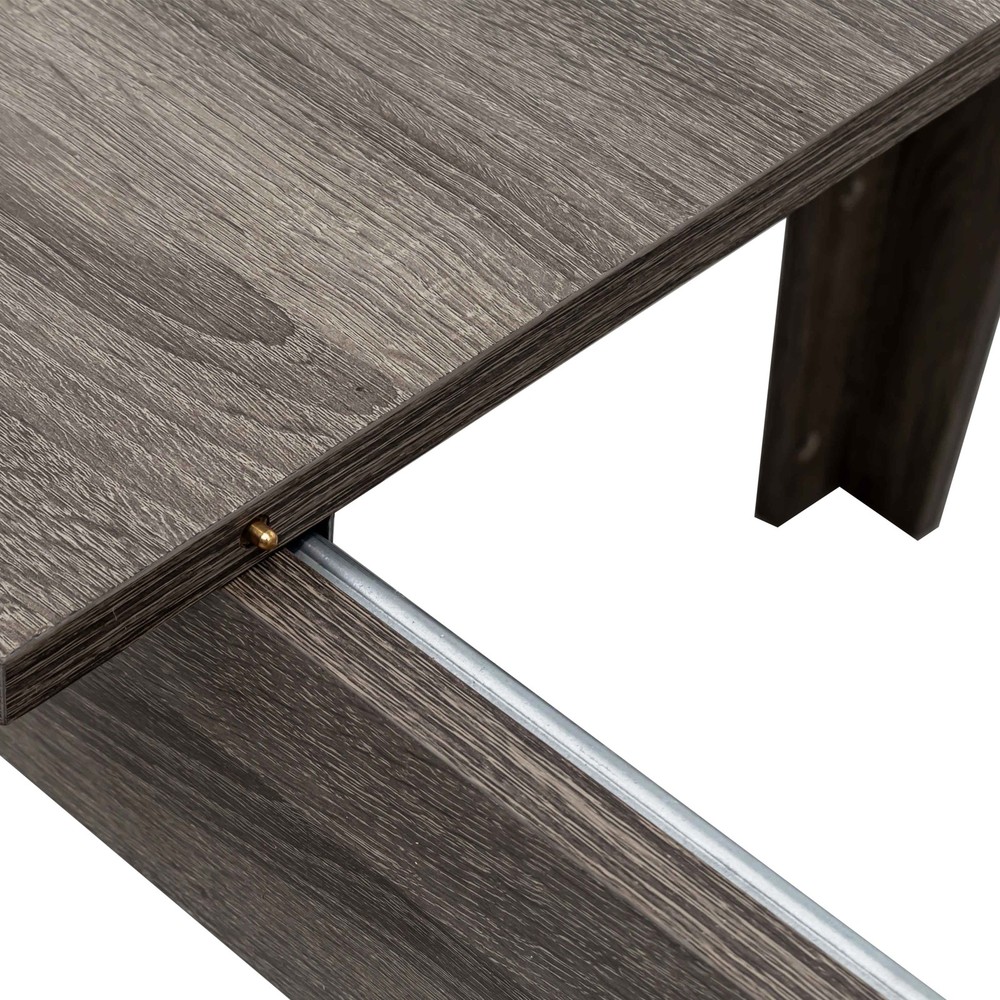 Dining Table , 106.3 in Large Extendable Kitchen Table