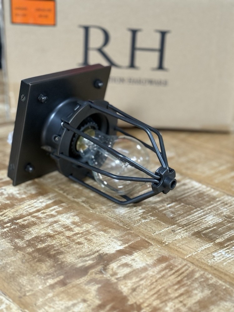 Restoration Hardware Metropolitan Railway Flush-mount Ceiling Light Bronze)